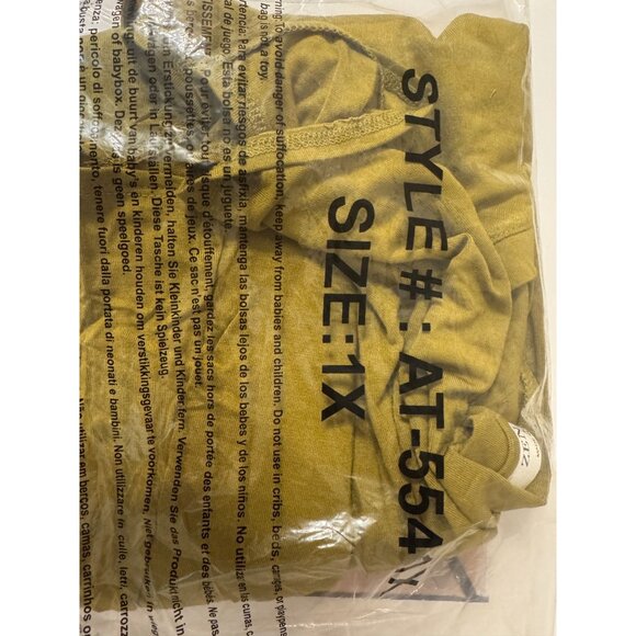 Zenana Womans Short Sleeve V-Neck Top Olive Green NWT - Picture 4 of 4